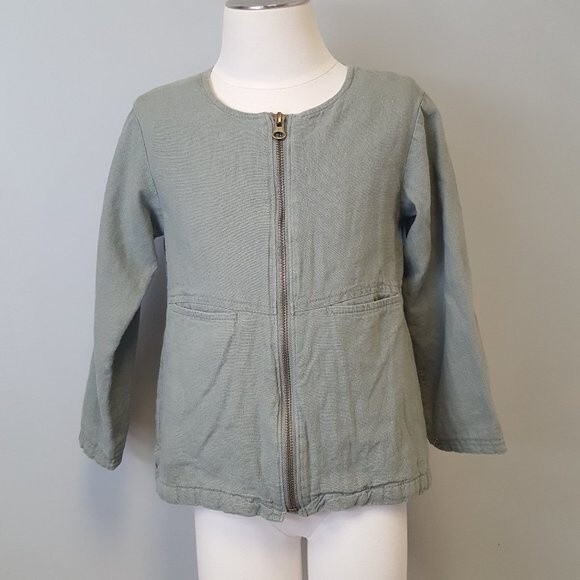 Old Navy Army Green Linen Jacket - Picture 1 of 8